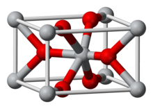  structure cristalline de la cassitérite